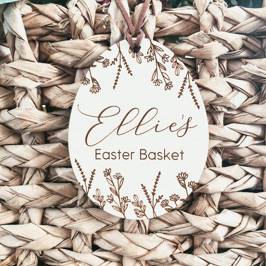 Wild Flower Easter Egg Tag
