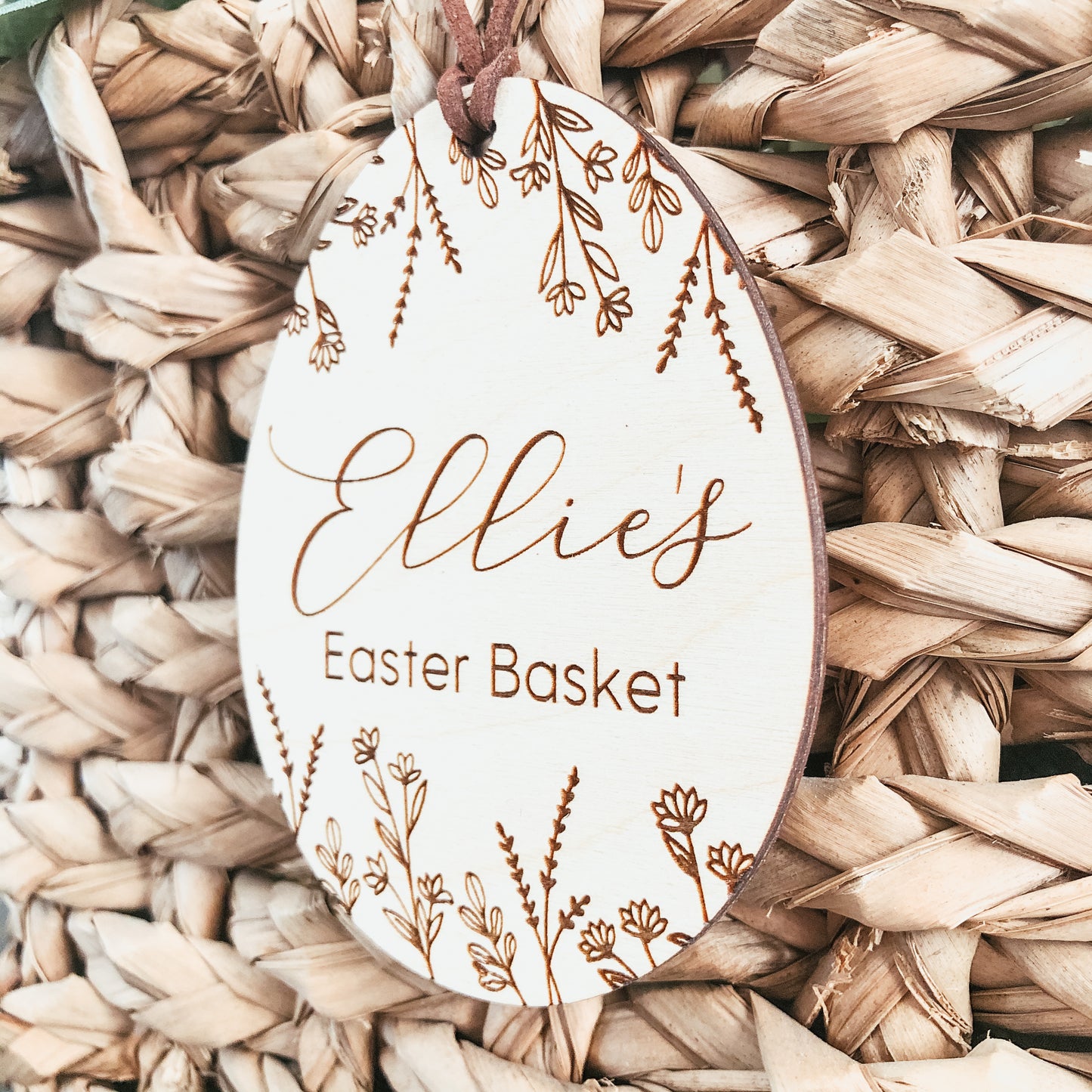 Wild Flower Easter Egg Tag