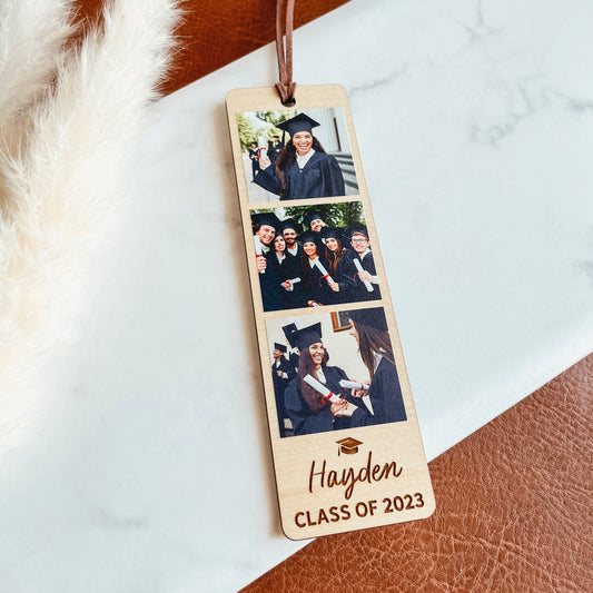 Custom Grad Photo Bookmark