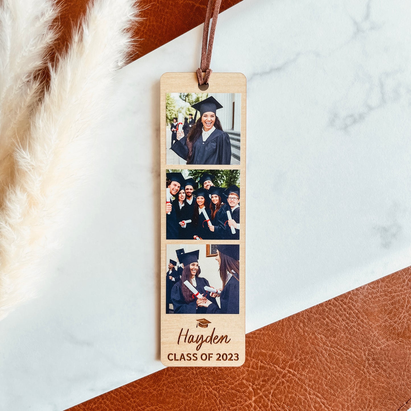 Custom Grad Photo Bookmark