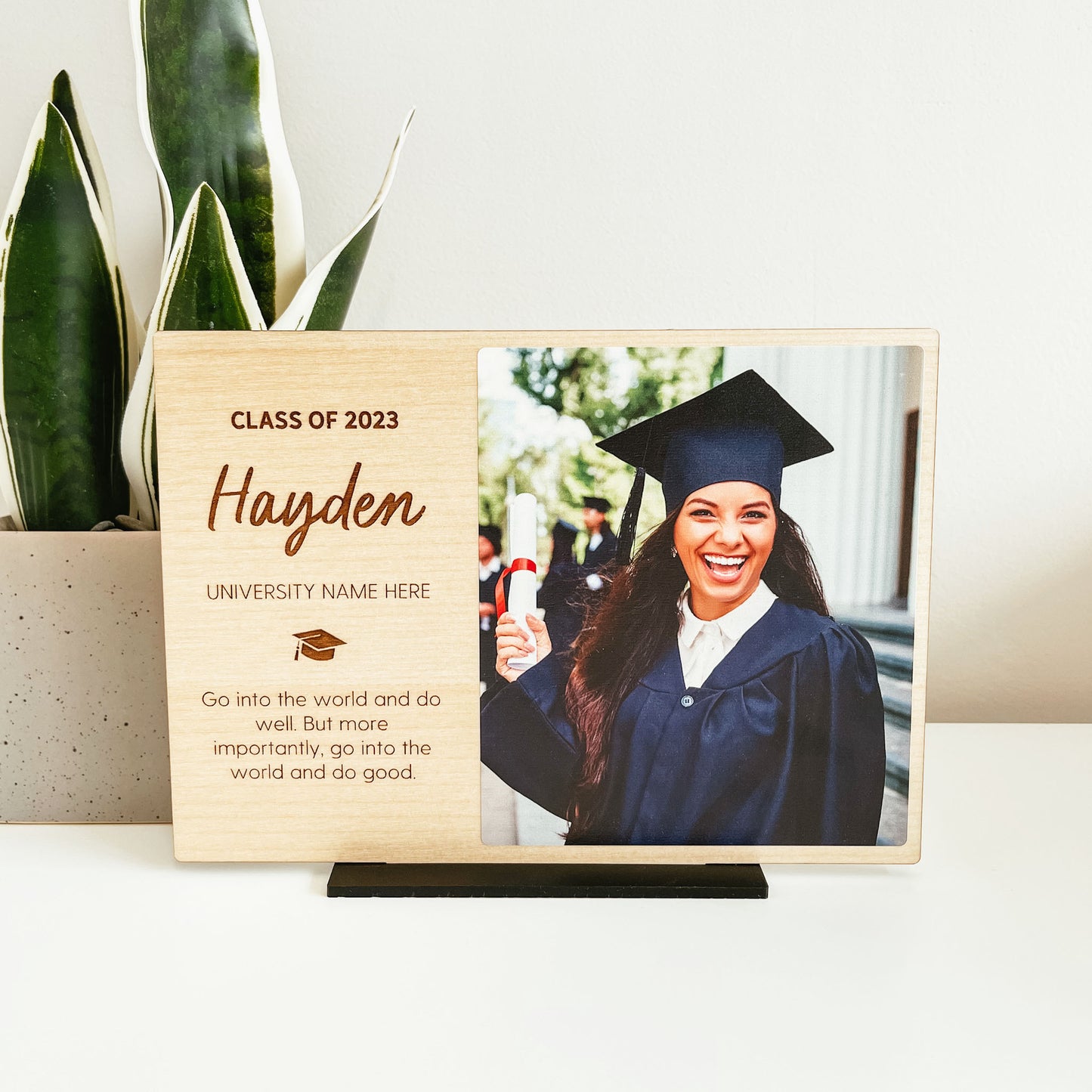 Class of 2023 Graduation Photo Print (Wood)