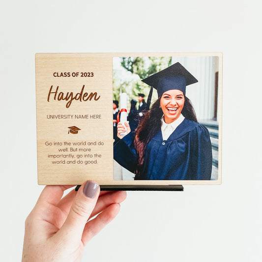 Graduation Photo Print (Wood)