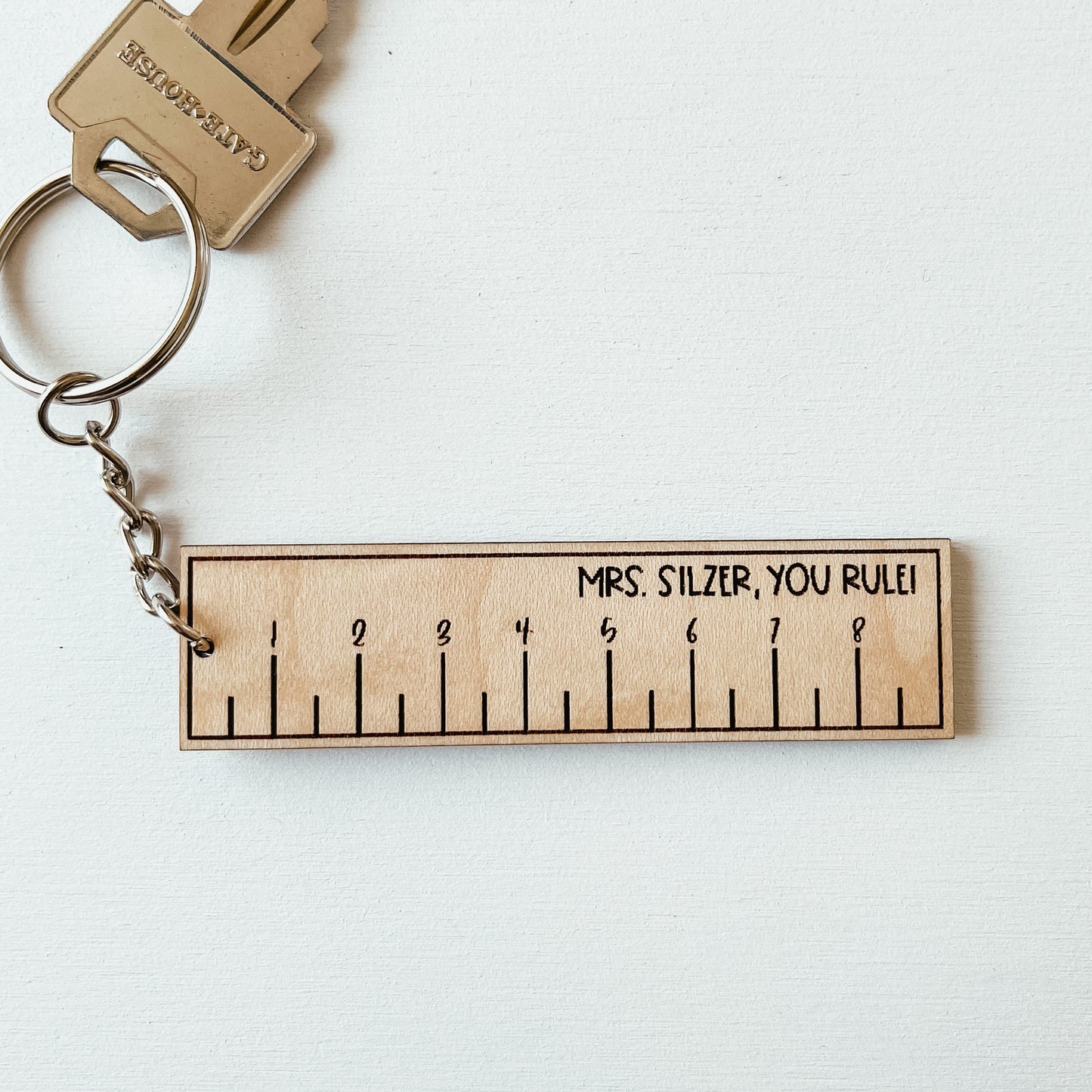 Teachers Rule Keychain