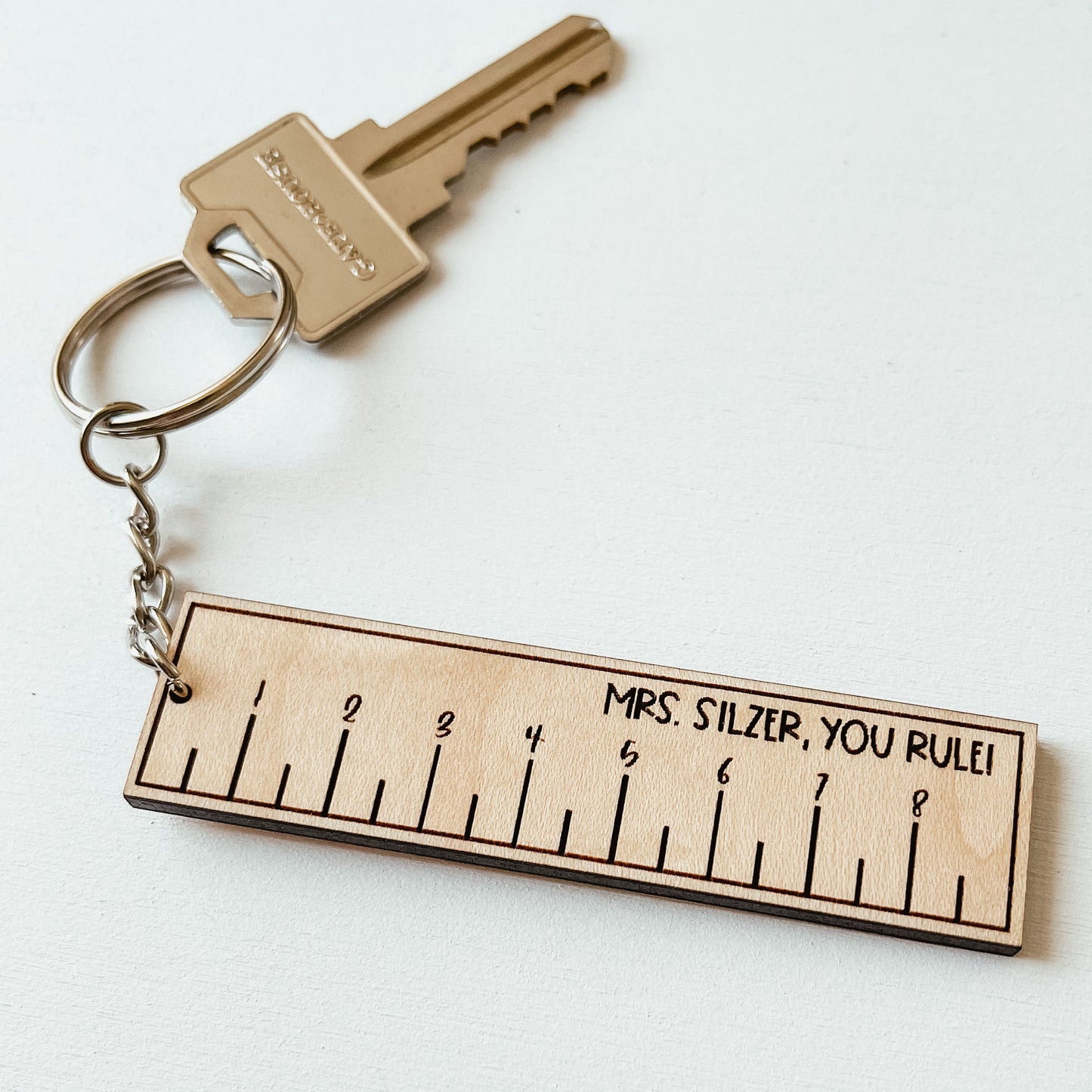 Teachers Rule Keychain