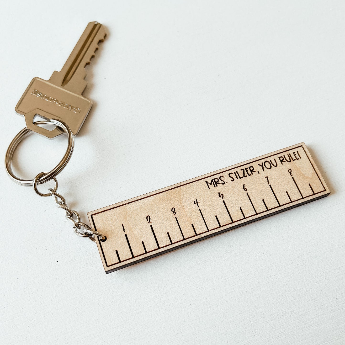 Teachers Rule Keychain