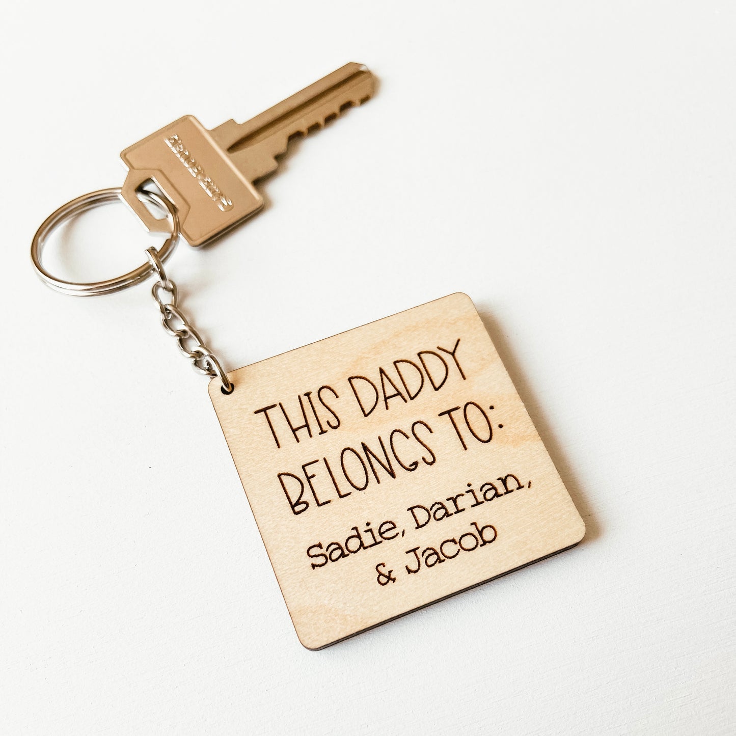 This Daddy Belongs To Keychain