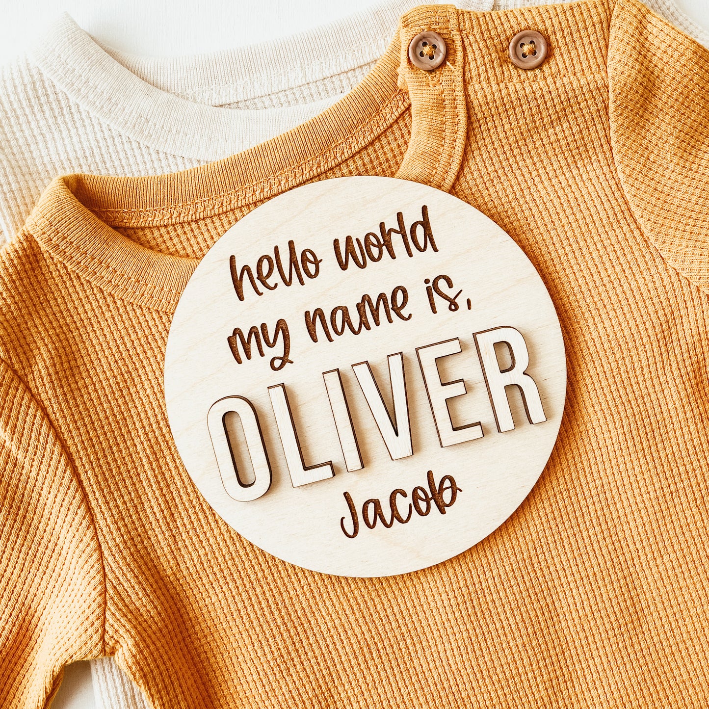 3D Birth Announcement Sign