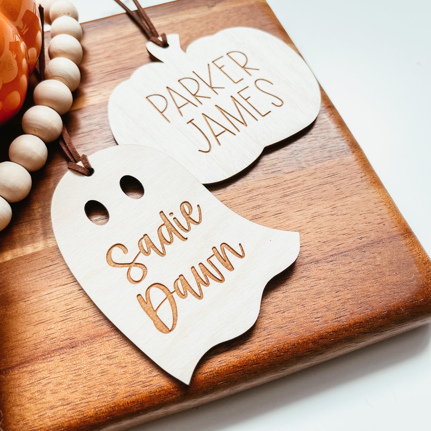 Ghost or Pumpkin Halloween Tag