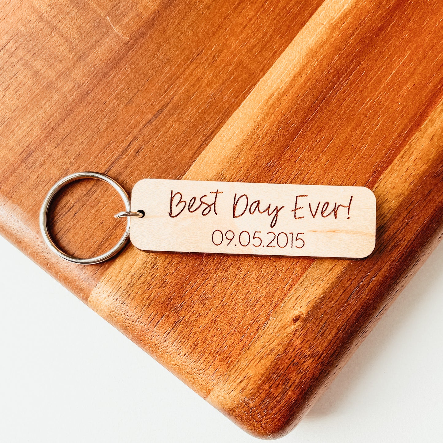Custom Best Day Ever Keychain