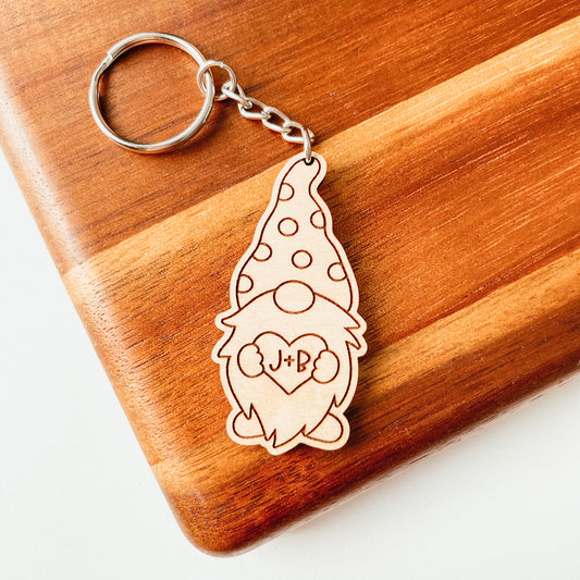 Gnome Heart Keychain (Single or Set)
