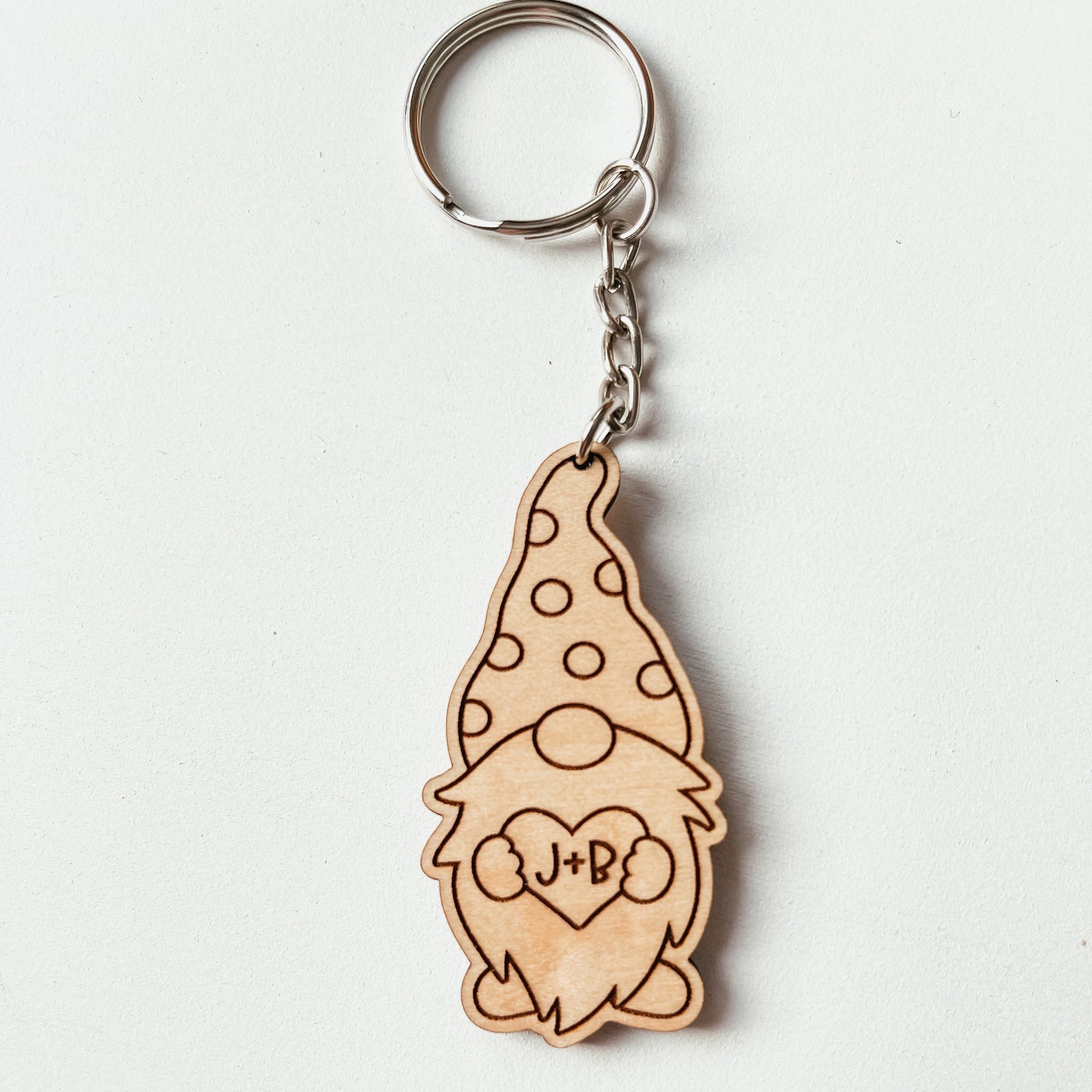 Gnome Heart Keychain (Single or Set)