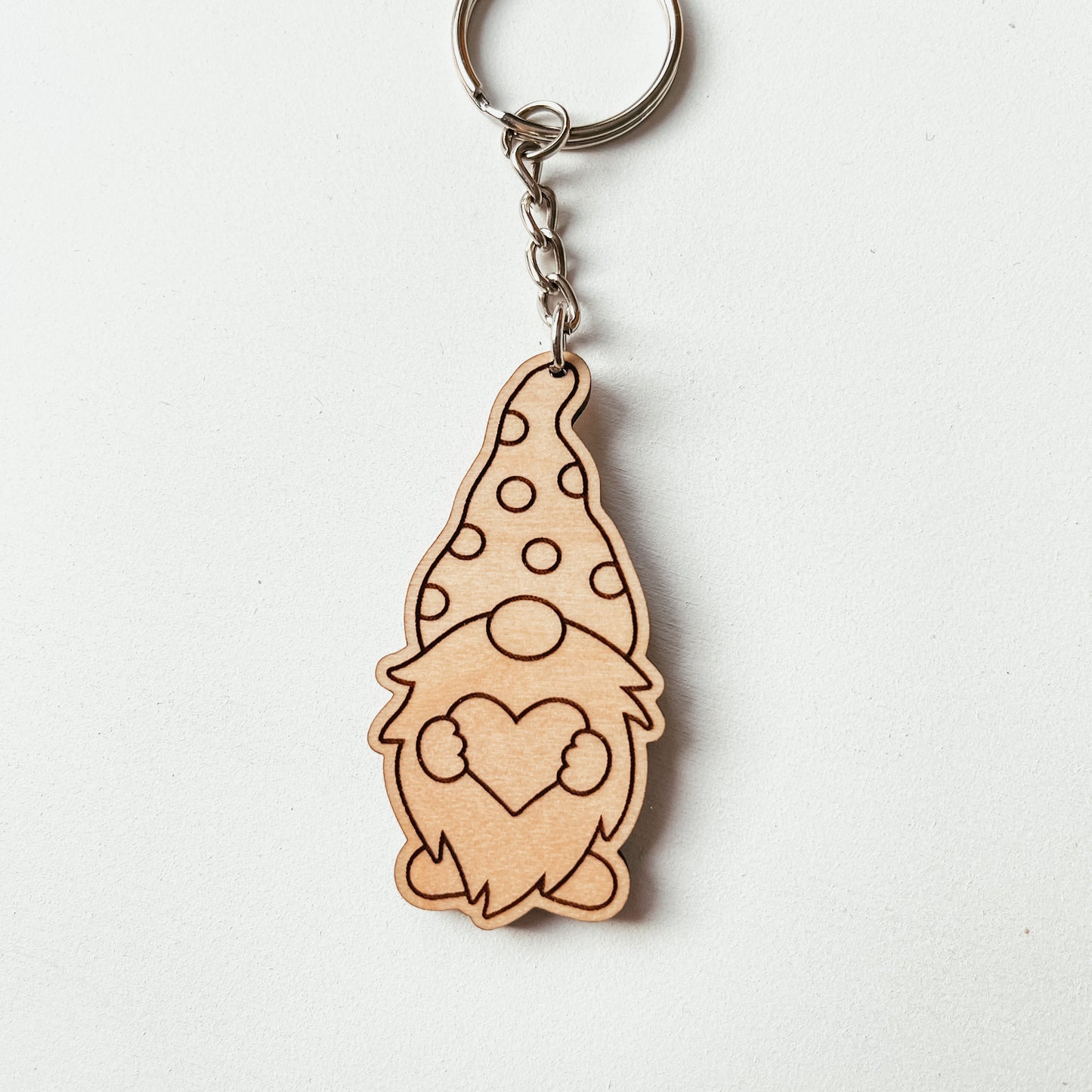 Gnome Heart Keychain (Single or Set)
