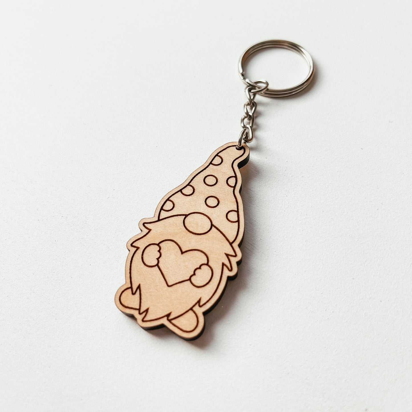 Gnome Heart Keychain (Single or Set)
