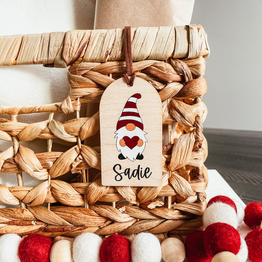 Gnome Valentine's Day Tag