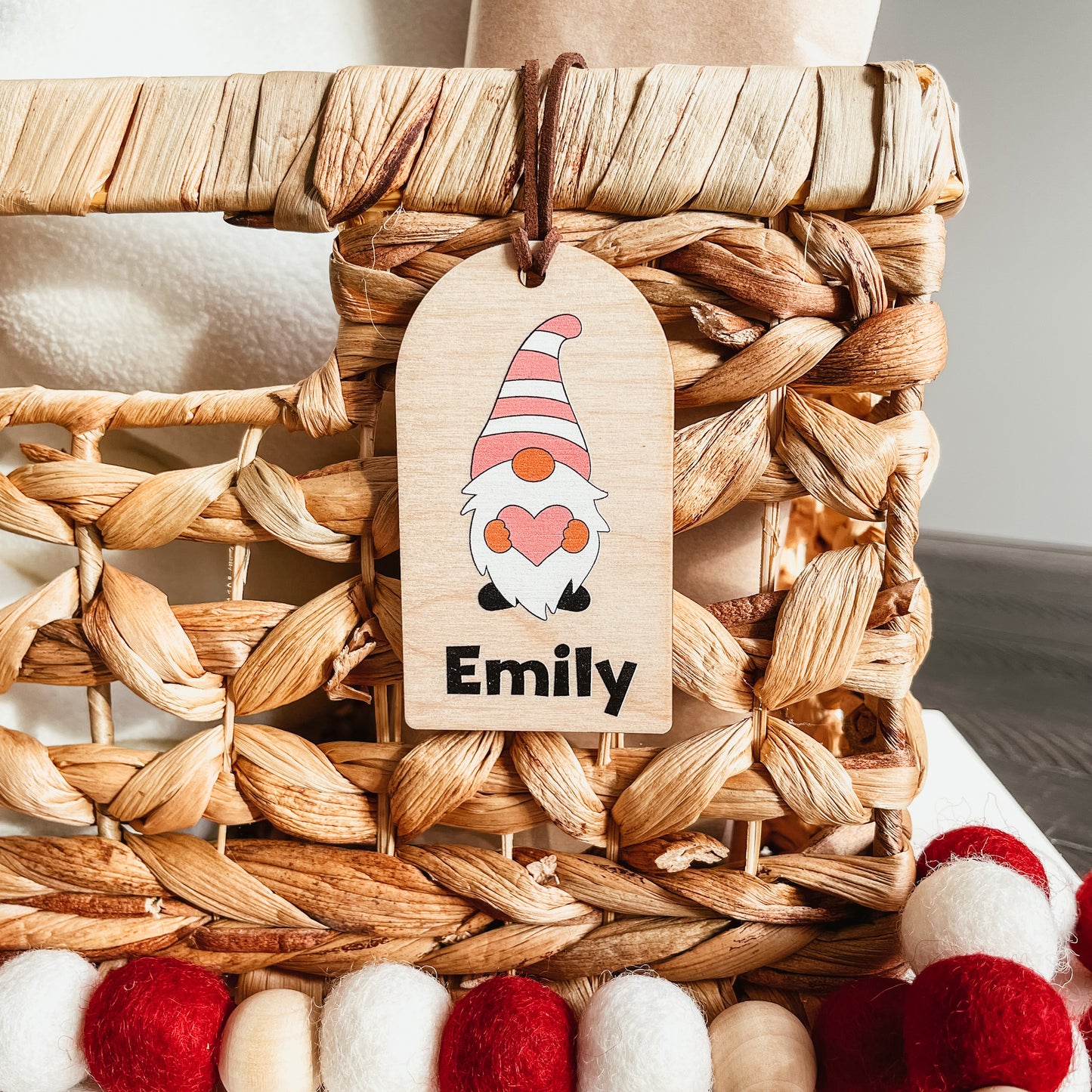 Gnome Valentine's Day Tag