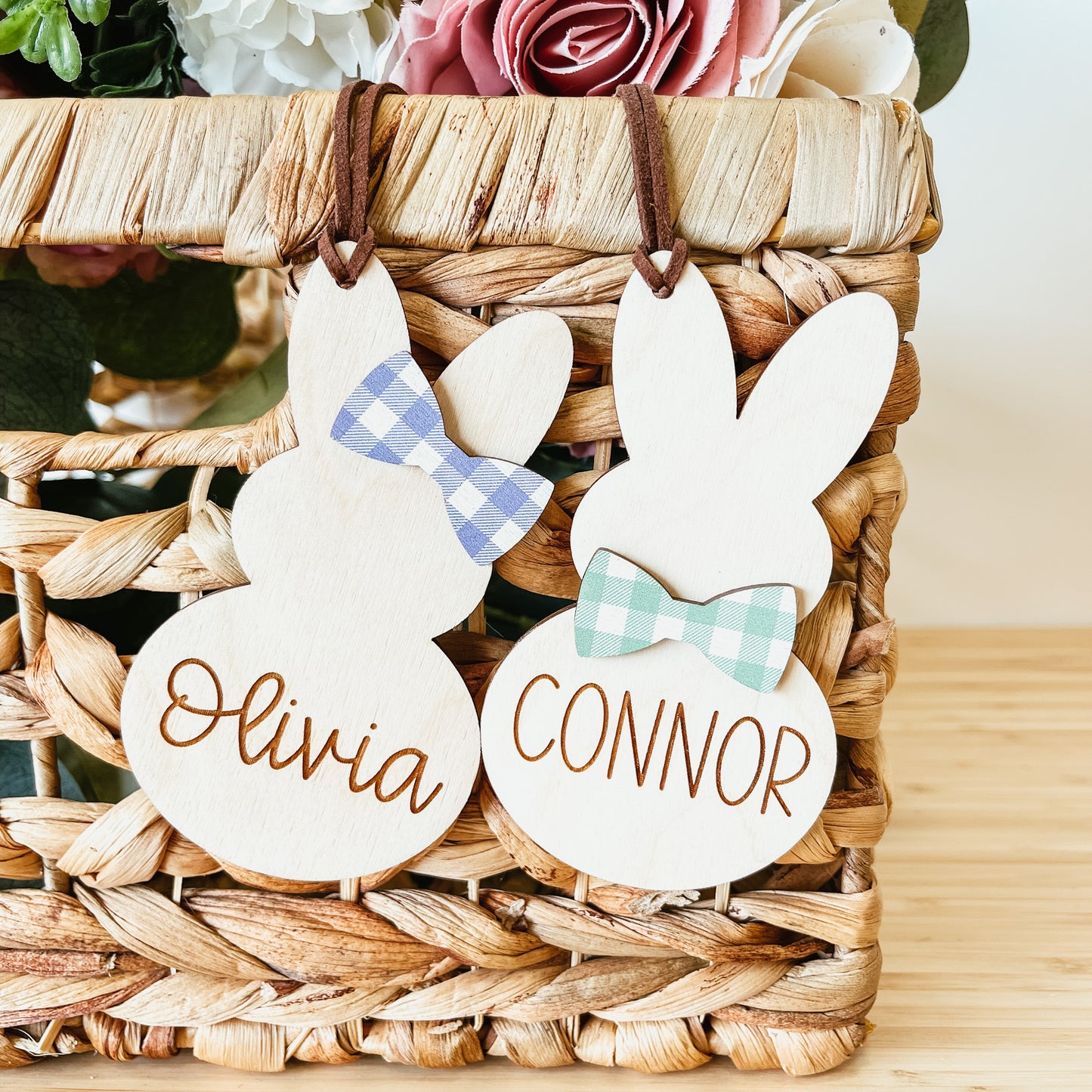 Bunny Tag With Bow
