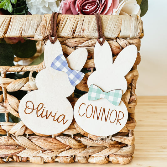 Bunny Tag With Bow