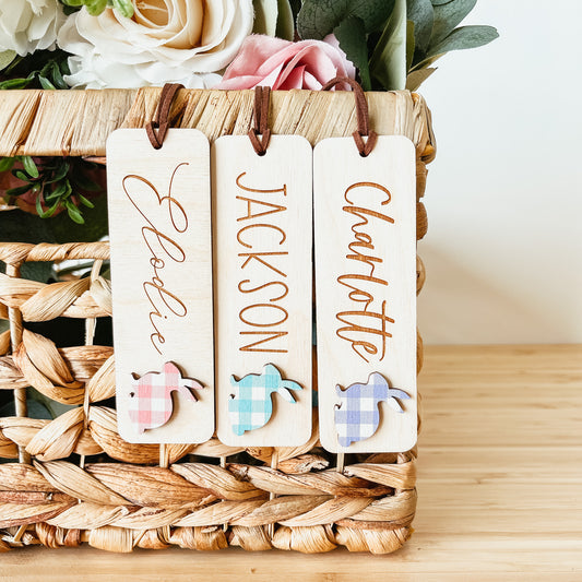 Easter Basket Tag With 3D Bunny