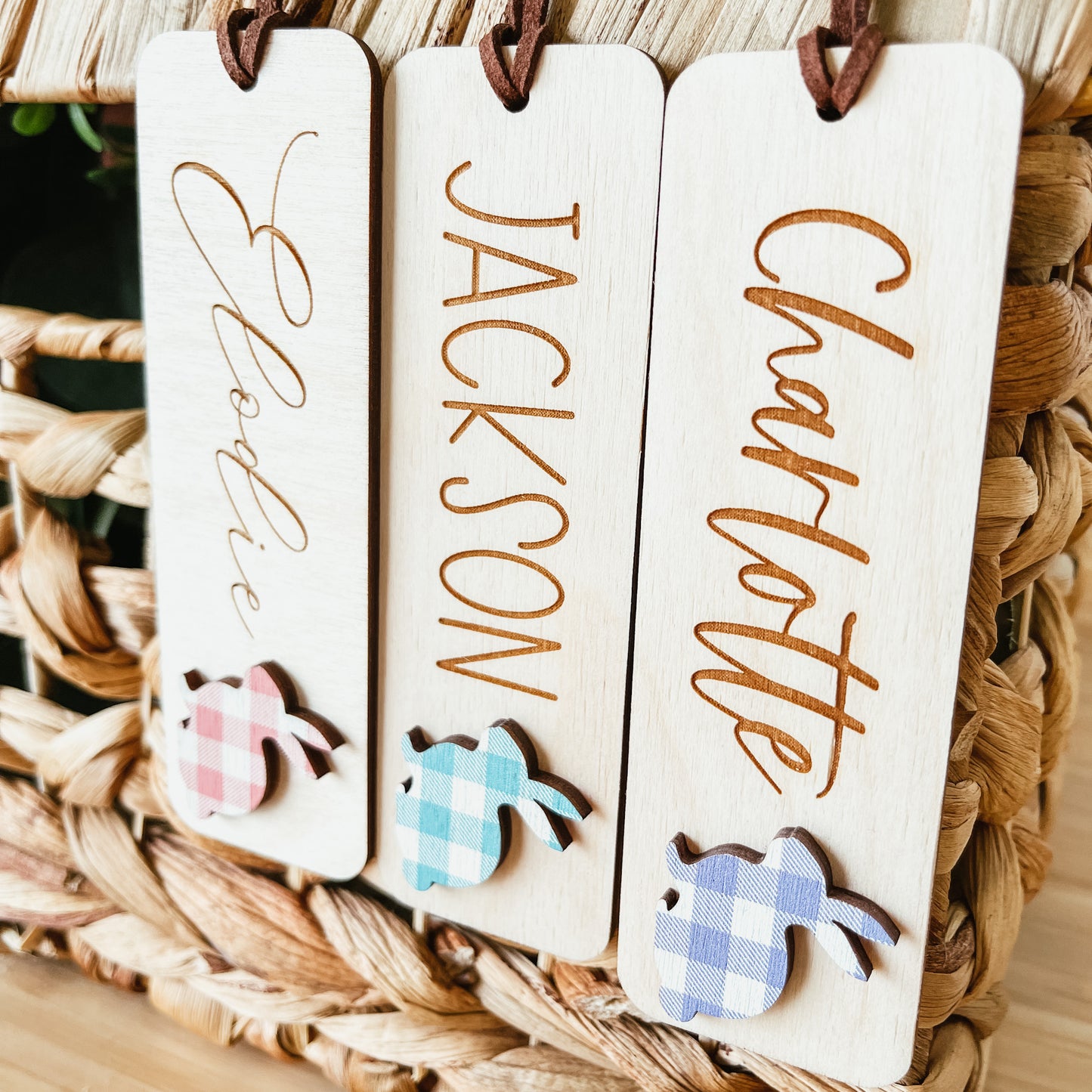 Easter Basket Tag With 3D Bunny