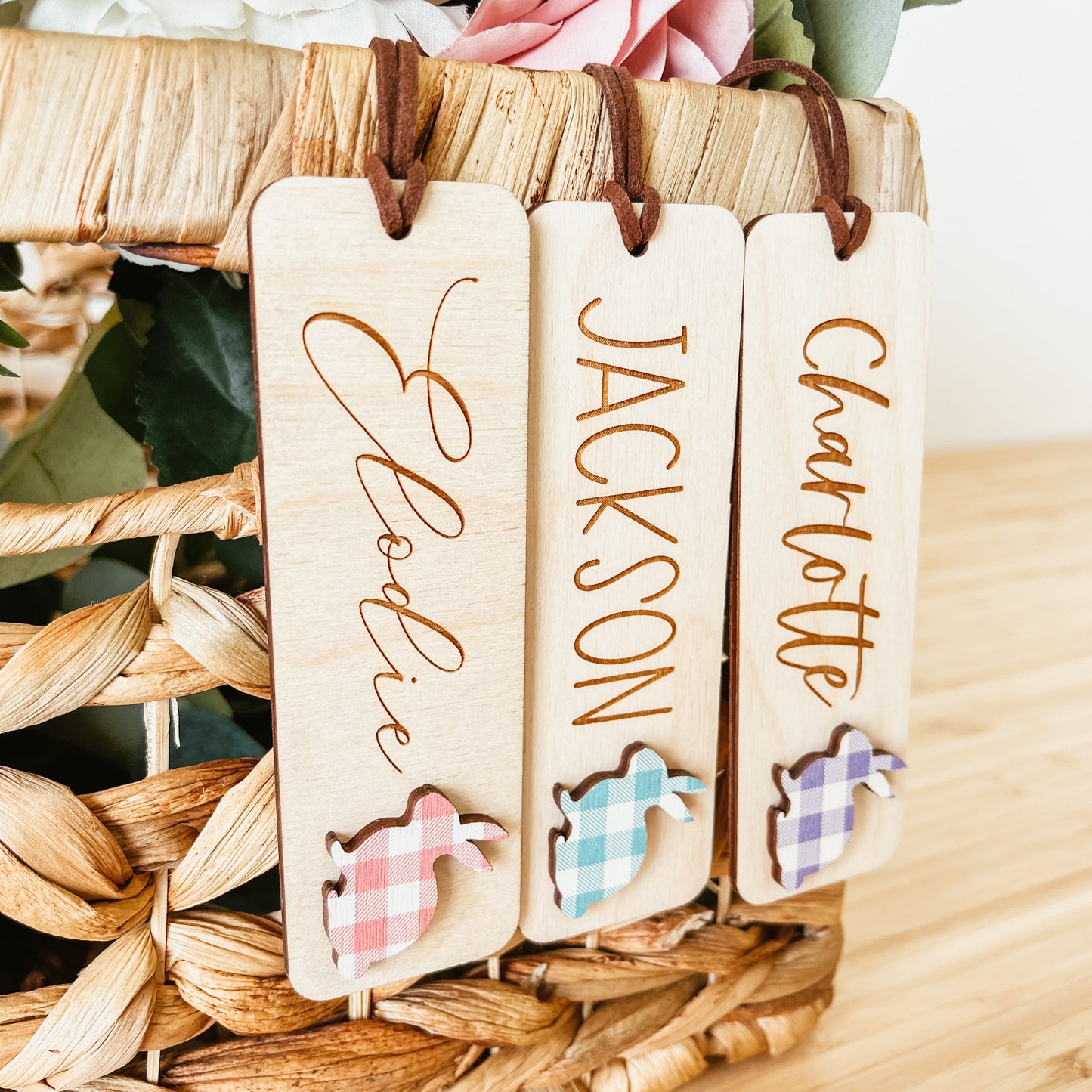 Easter Basket Tag With 3D Bunny