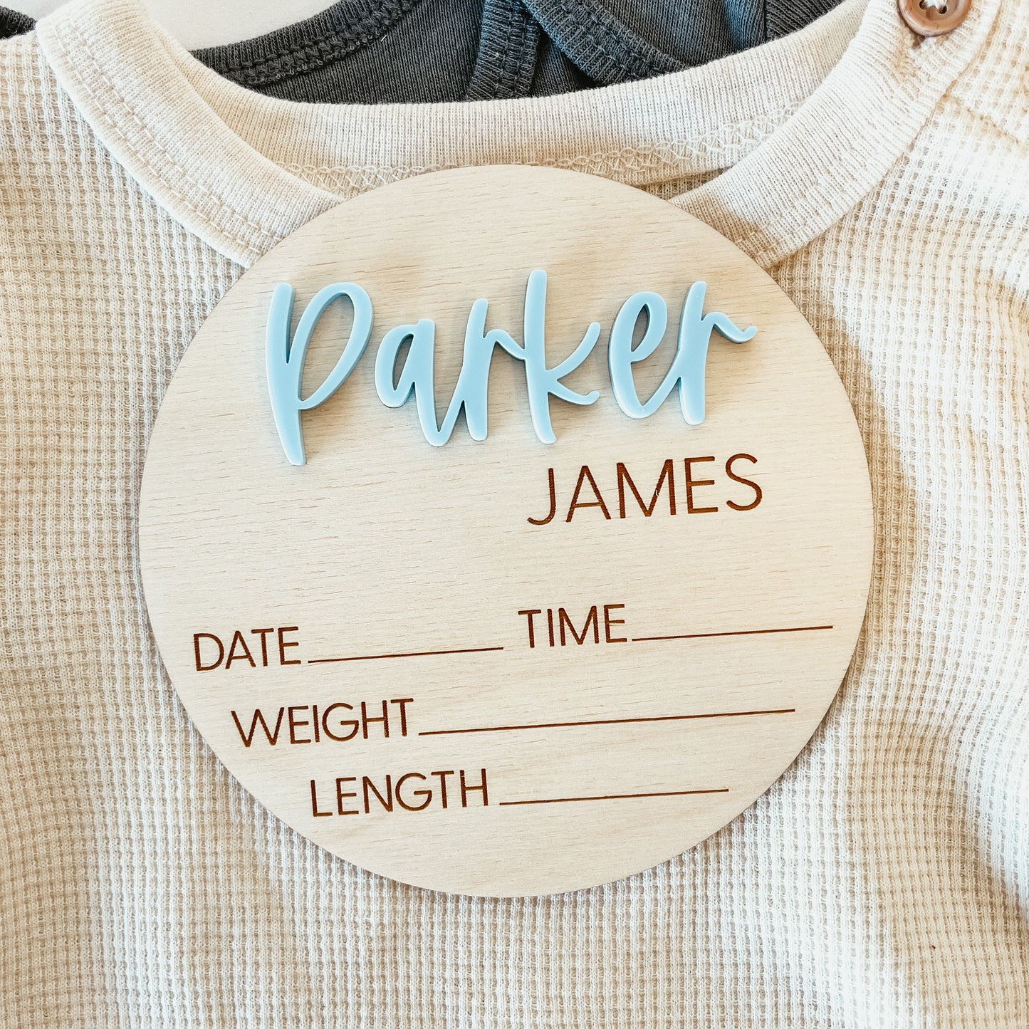 3D Birth Announcement Sign