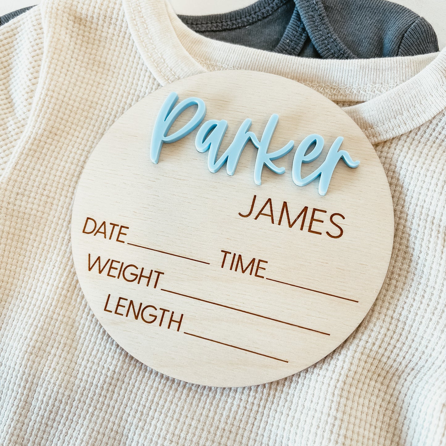 3D Birth Announcement Sign