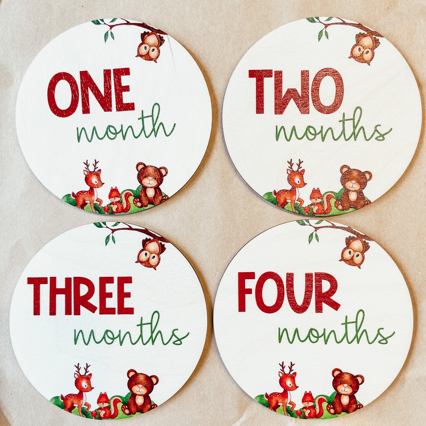 Woodland Monthly Milestone Set