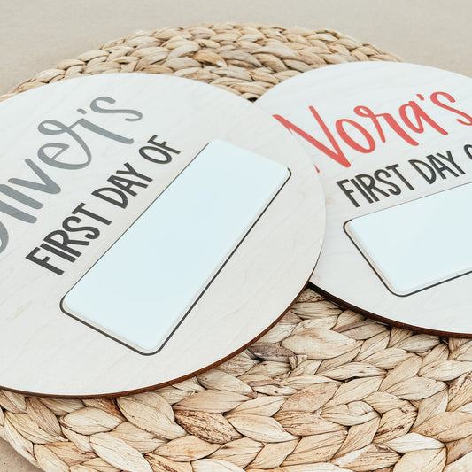 First And Last Day Of School (Round)