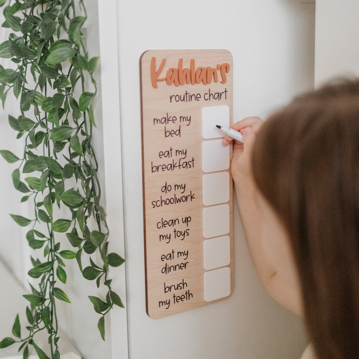 Personalized Magnetic Chore Chart