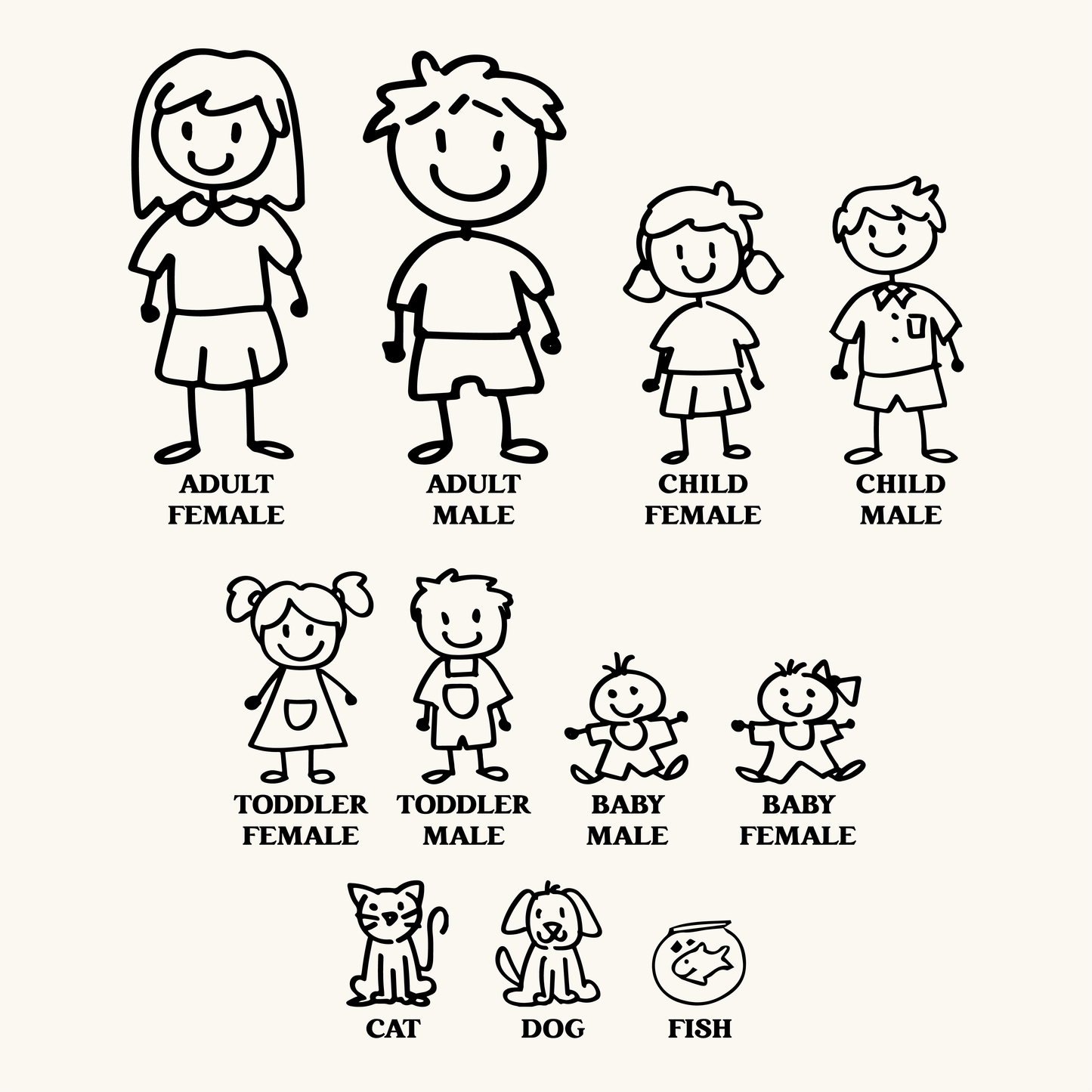 Custom Family Keychain