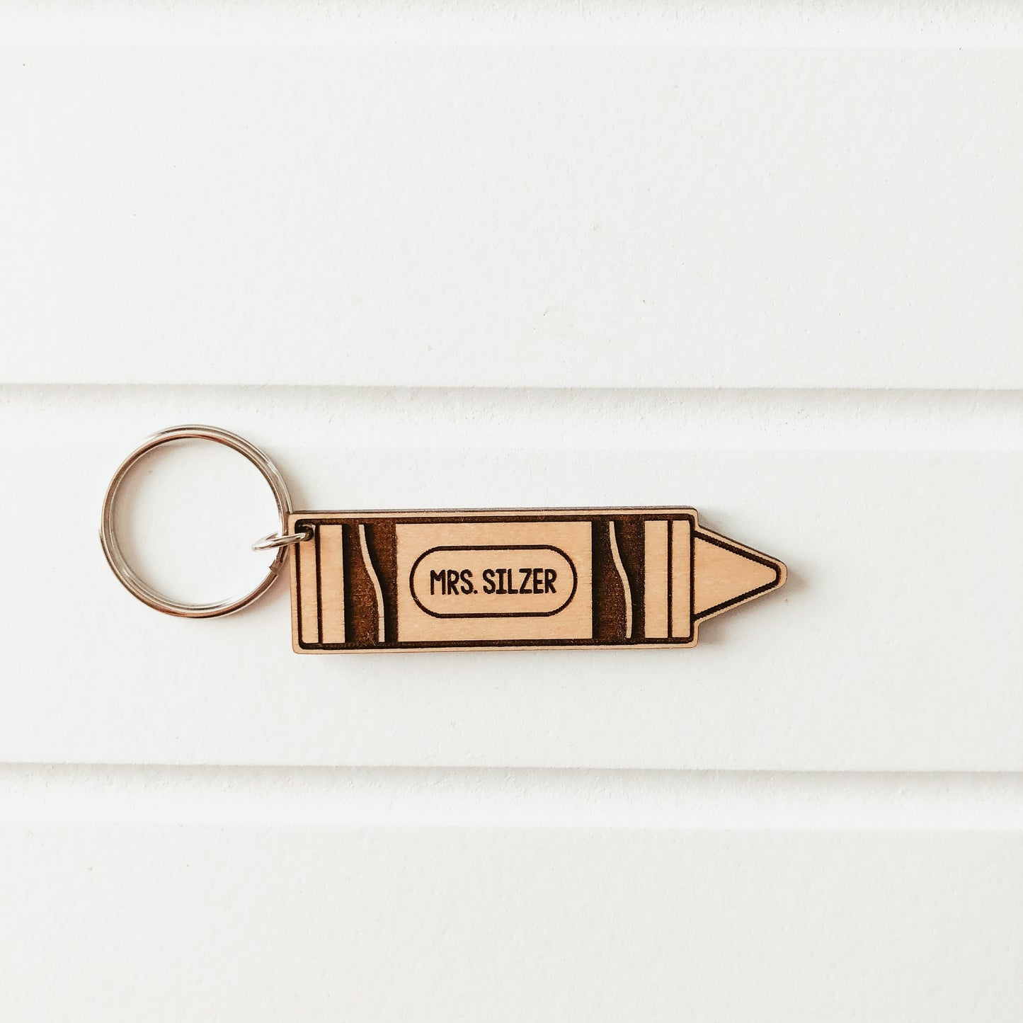 Personalized Crayon Keychain