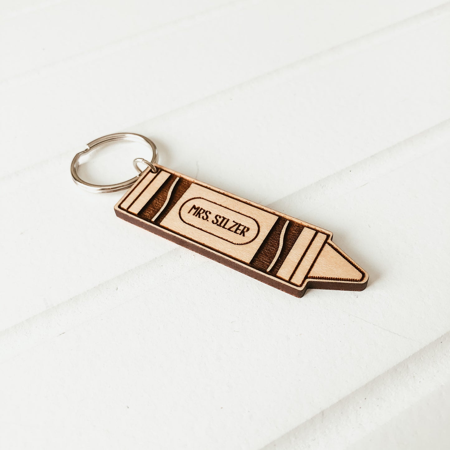 Personalized Crayon Keychain