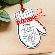 Load image into Gallery viewer, Custom Height Mitten Christmas Ornament