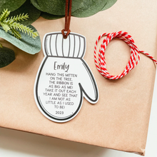 Load image into Gallery viewer, Custom Height Mitten Christmas Ornament