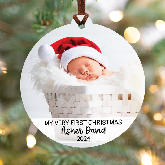 My Very First Christmas Photo Ornament