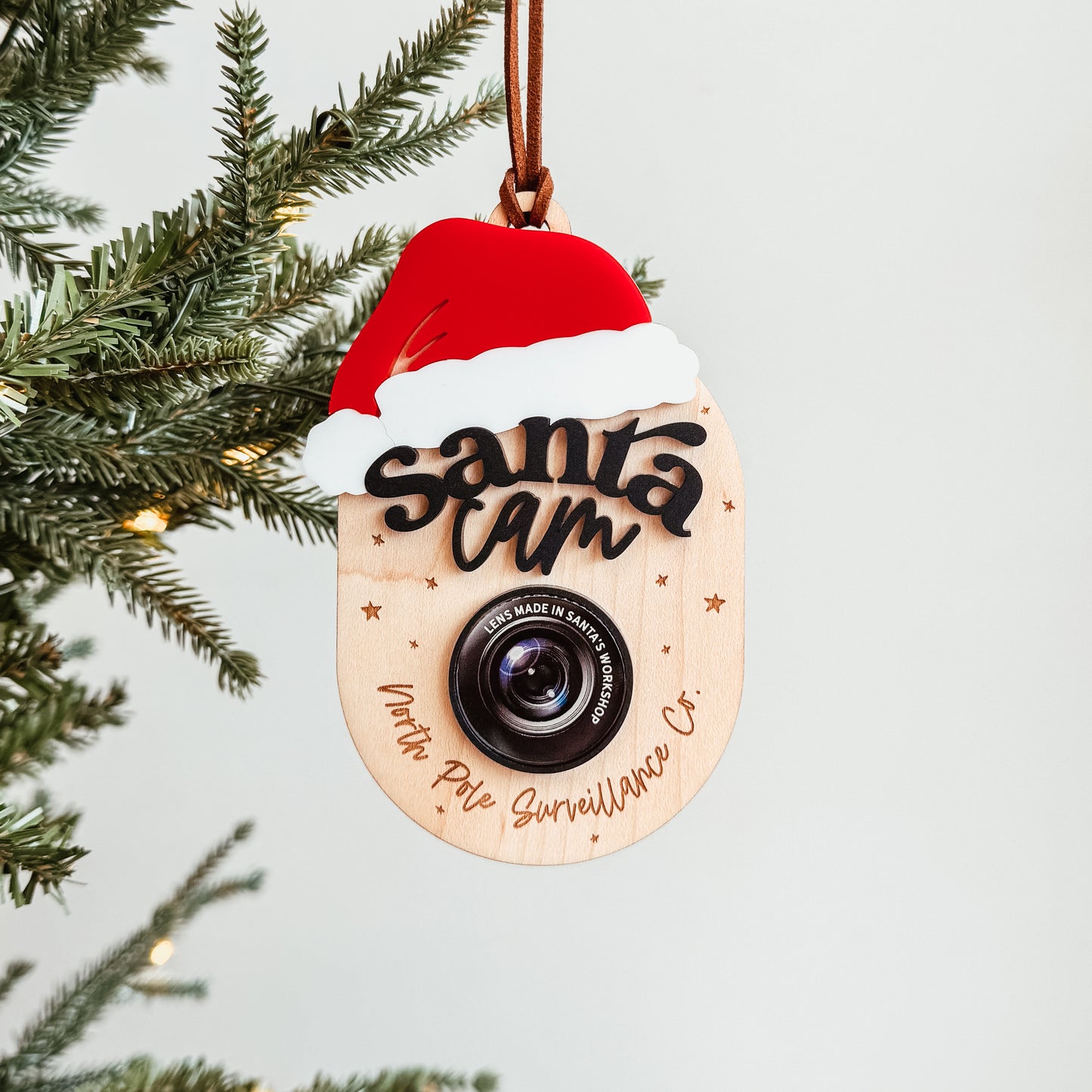 Personalized Santa Cam Christmas Ornament 2024 Version