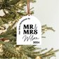 First Christmas As Mr. And Mrs. Arch Ornament