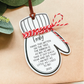 Custom Height Mitten Christmas Ornament