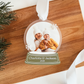 Snow Globe Custom Text and Photo Christmas Ornament