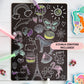 Reusable 8"x11" Colouring Boards with 3 Crayons (Multiple Styles)