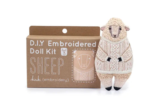 DIY Embroidered Doll Kit