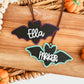 3D Bat Boo Basket Tag (Black or Glitter)