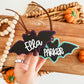 3D Bat Boo Basket Tag (Black or Glitter)