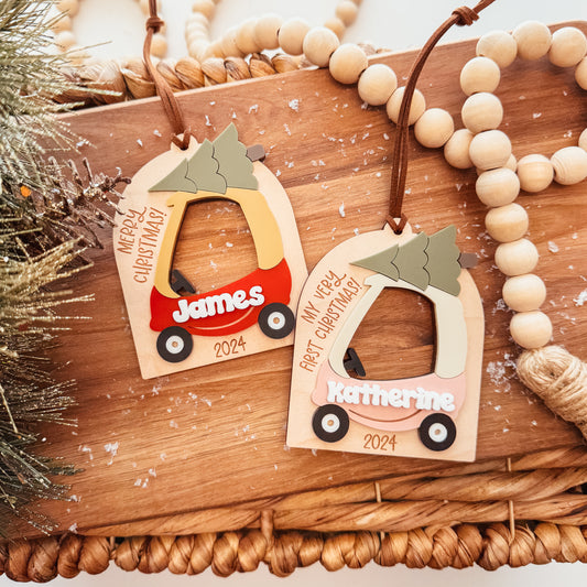 3D Car Christmas Ornament