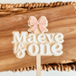 Bow Birthday Cake Topper