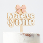 Bow Birthday Cake Topper