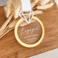 Personalized Engagement Ring Christmas Ornament