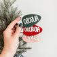 3D Bulb Christmas Stocking Tag