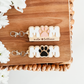 Personalized Paw Print Mom Keychain