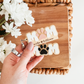 Personalized Paw Print Mom Keychain